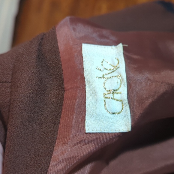 Vtg Cache Quiet Luxury 100% Wool Old Money Brown/ Black Blazer Sz 12 - Picture 7 of 12